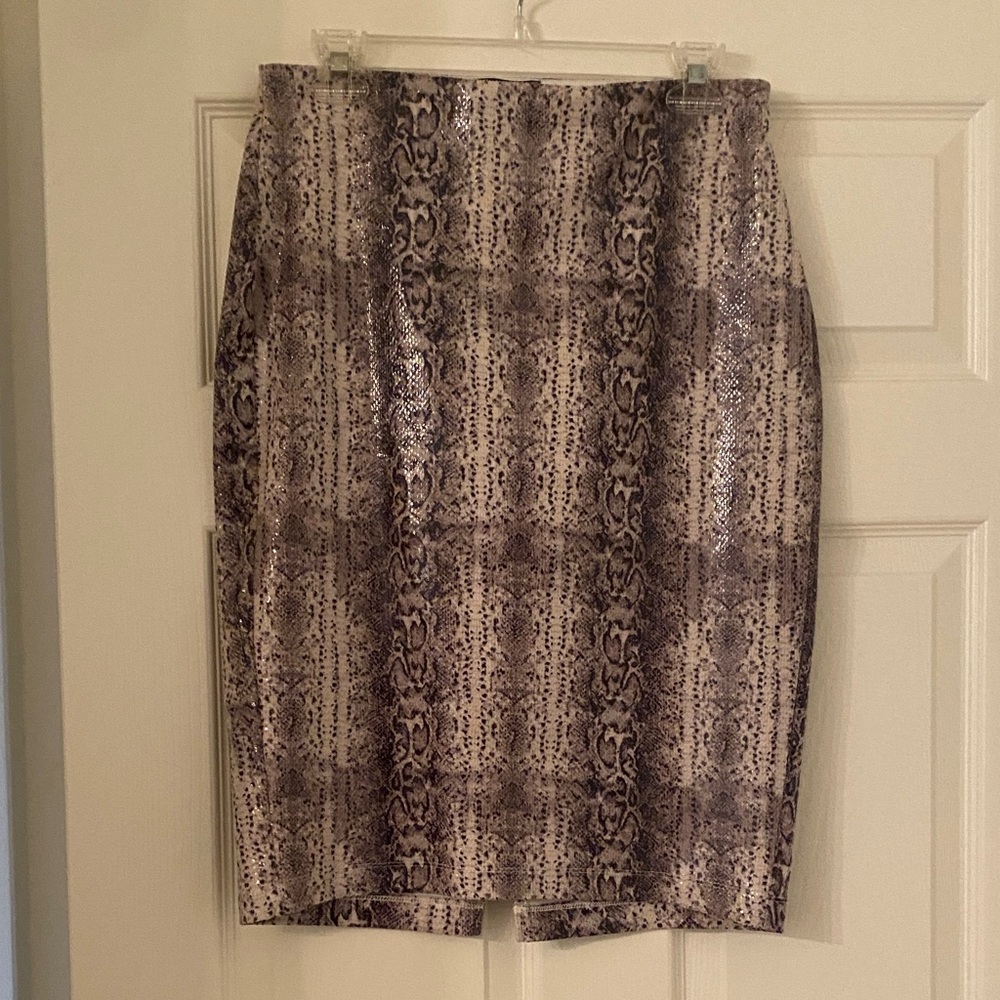 Express Elegant Snake Print Skirt size S with spandex